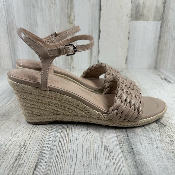 New Bandolino Womens Jingle 3 Faux Leather Ankle Strap Wedge Sandals #756 - Picture 3 of 10